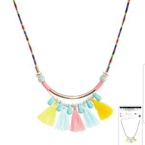 Turquoise  and multicolored necklace